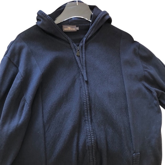 Rodd & Gunn Front Zip Sweater With Hood Navy Blue XL - Picture 4 of 11
